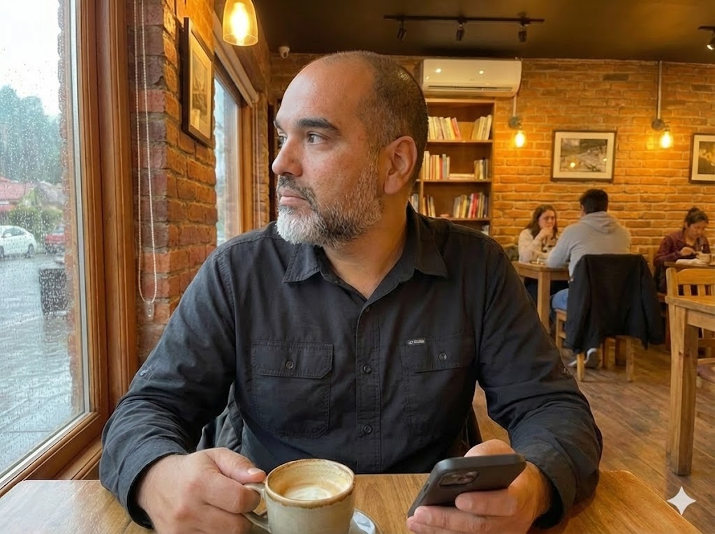 Working from a coffee shop